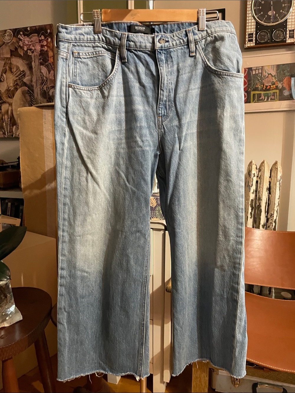 Hudson Light Blue women Wide-Leg Jeans